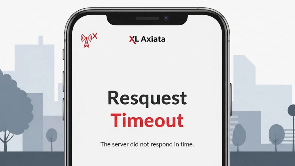 Ilustrasi Connection Timeout di jaringan XL